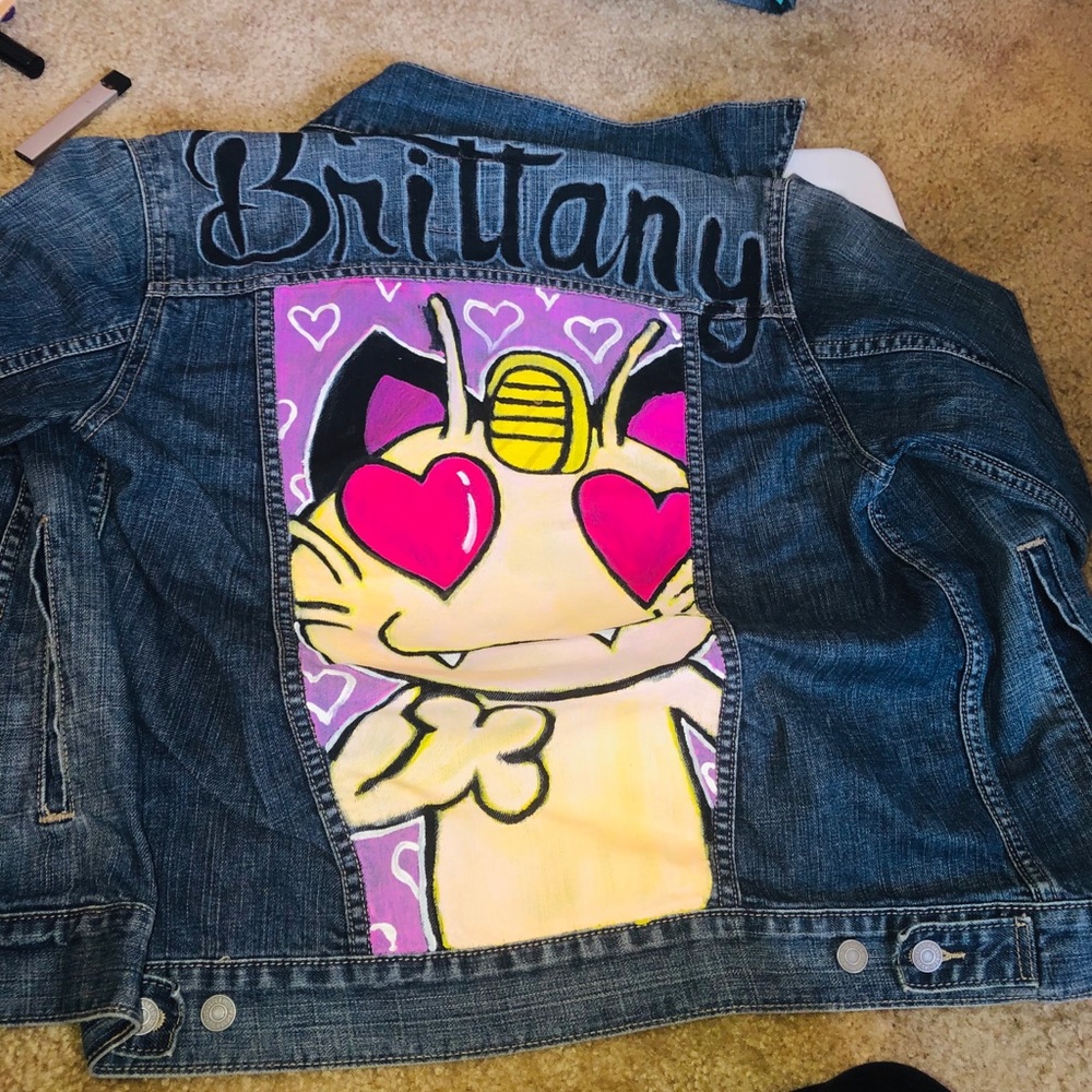 Hand-painted replica uzi jacket